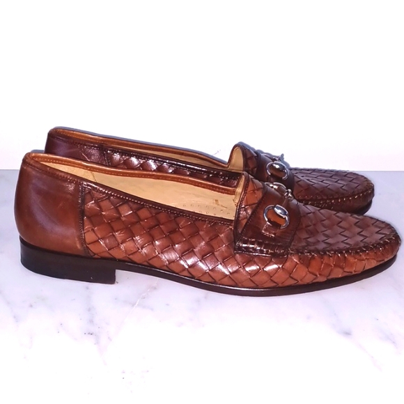 Bottega Veneta style MAUS & HOFFMAN Woven Bit Slip-Ons. Size 12 - Picture 5 of 7